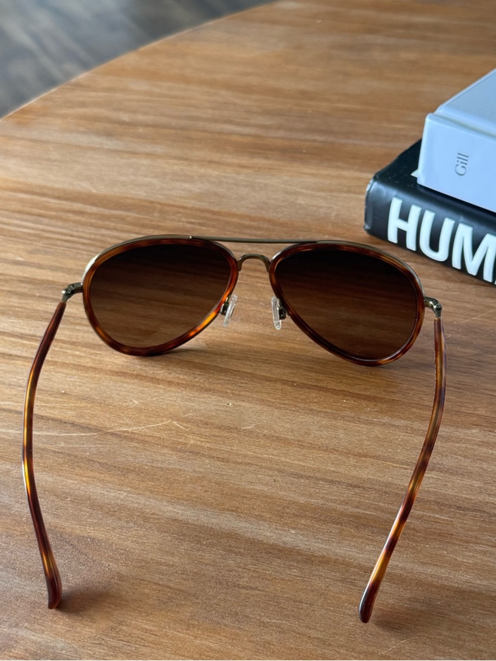 Maui Jim Honomanu sunglasses – Tortoise/Gold Aviator - Picture 4 of 5